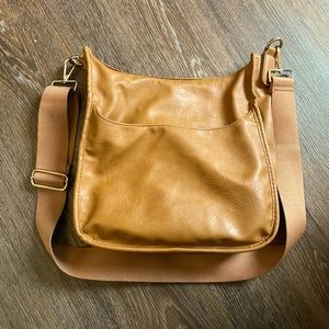 Ahdorned Classic Vegan Leather Messenger Bag